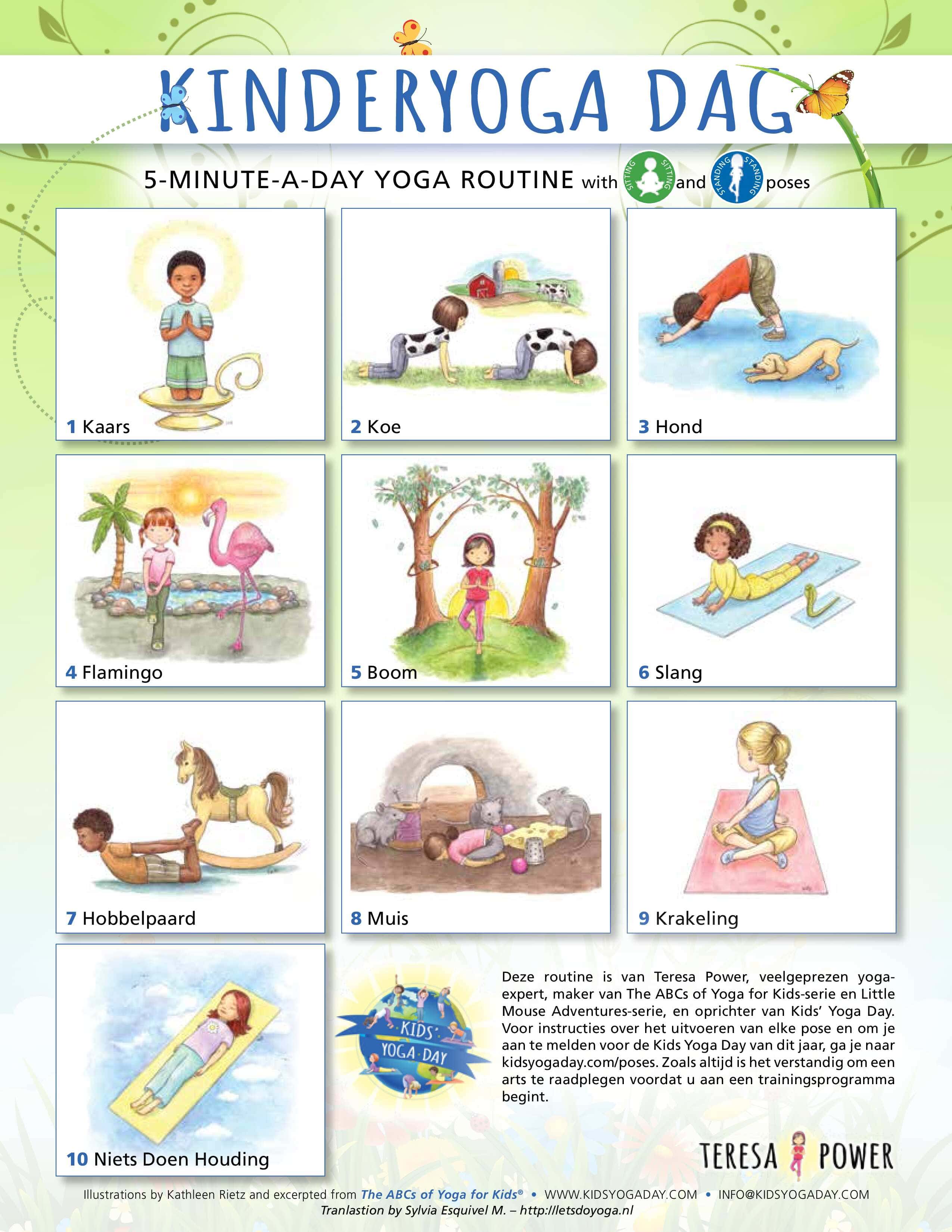 Dutch Kids Yoga Day Sitting and Standing Routine min