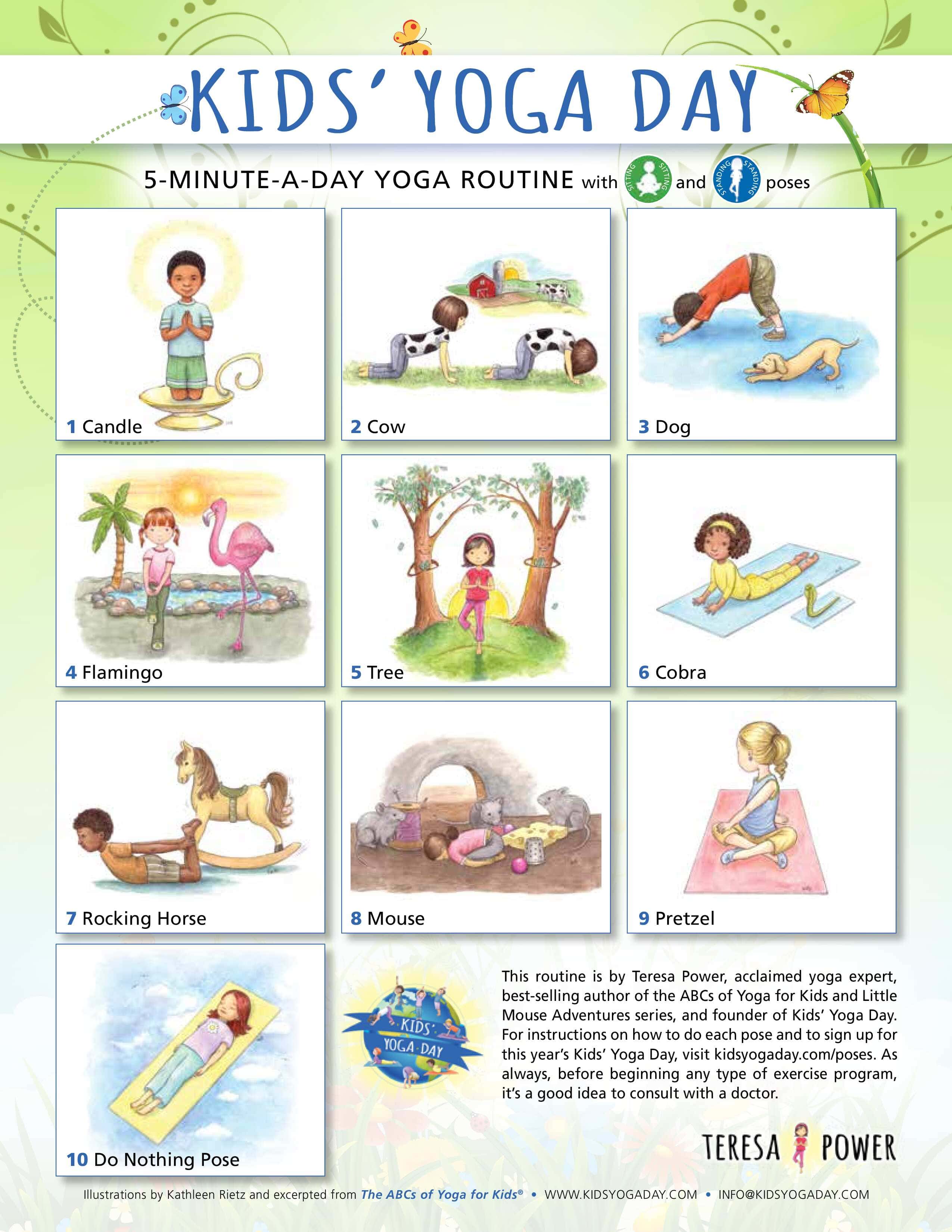 10 Simple Yoga Poses For Kids To Start Today - Herbkart