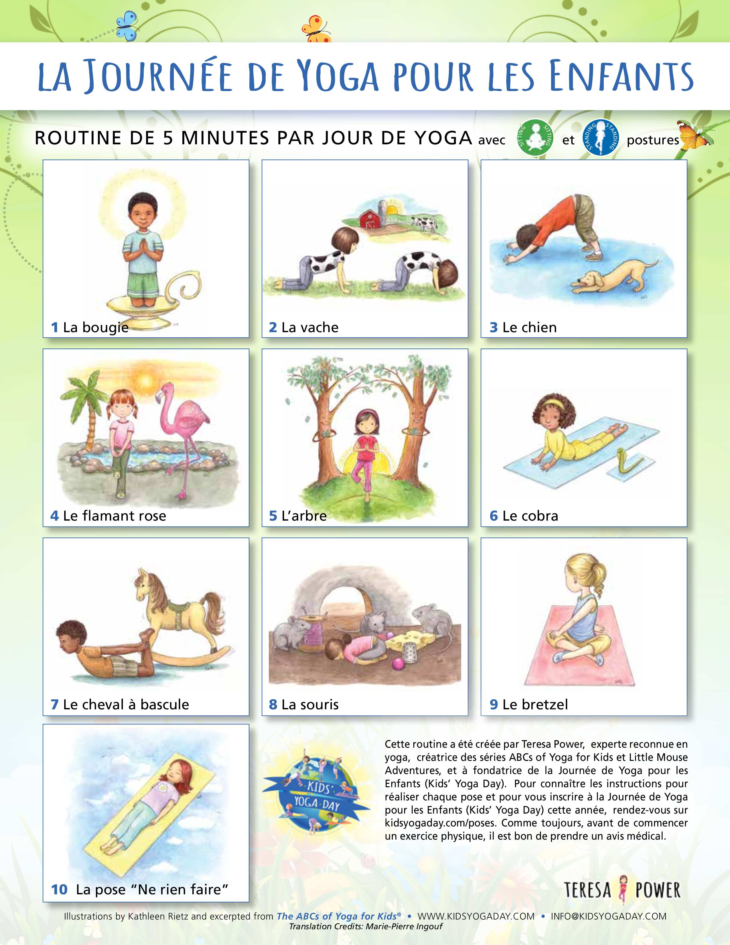 French - Kids' Yoga Day Sitting and Standing Routine