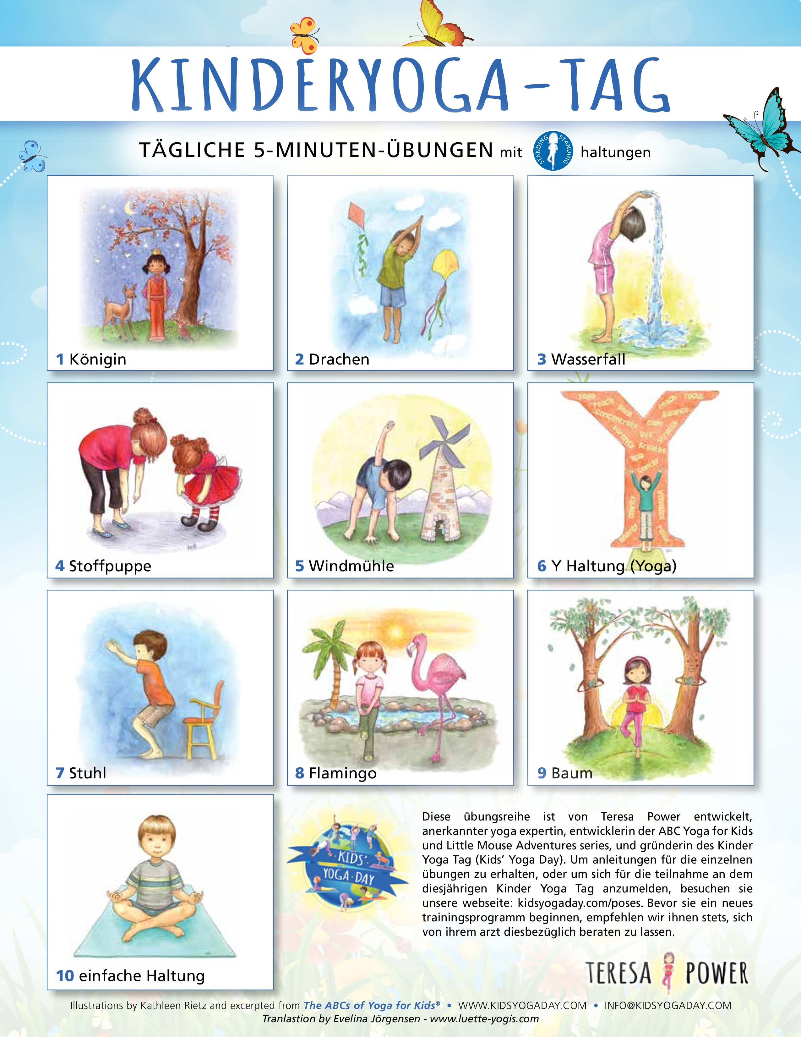 German - Kids' Yoga Day Standing Routine