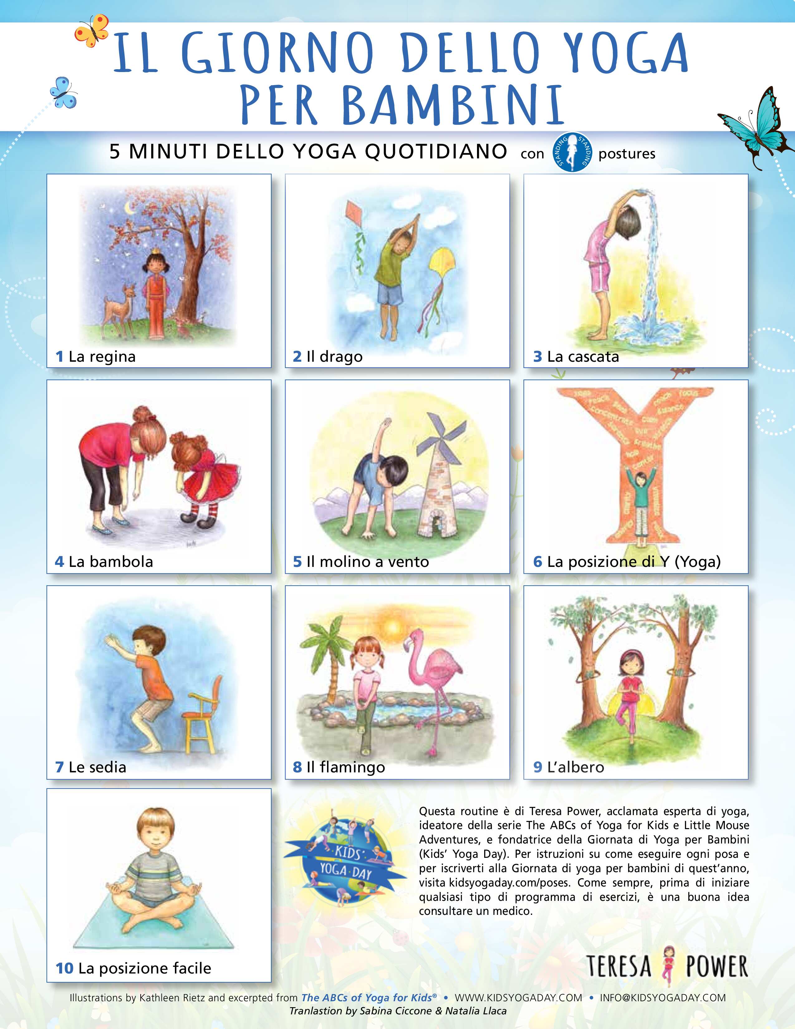 Italian - Kids' Yoga Day Standing Routine