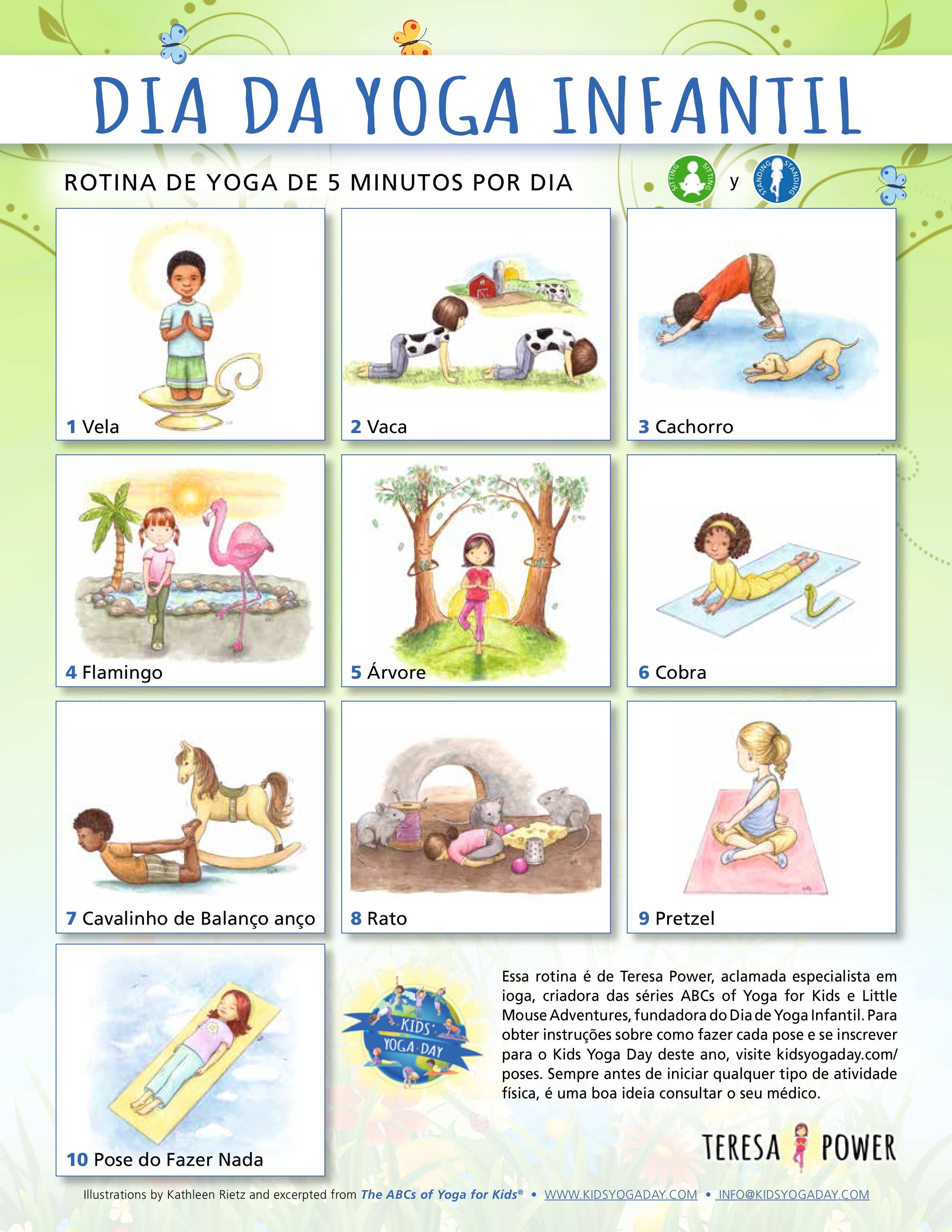 Portuguese - Kids' Yoga Day Sitting and Standing Routine