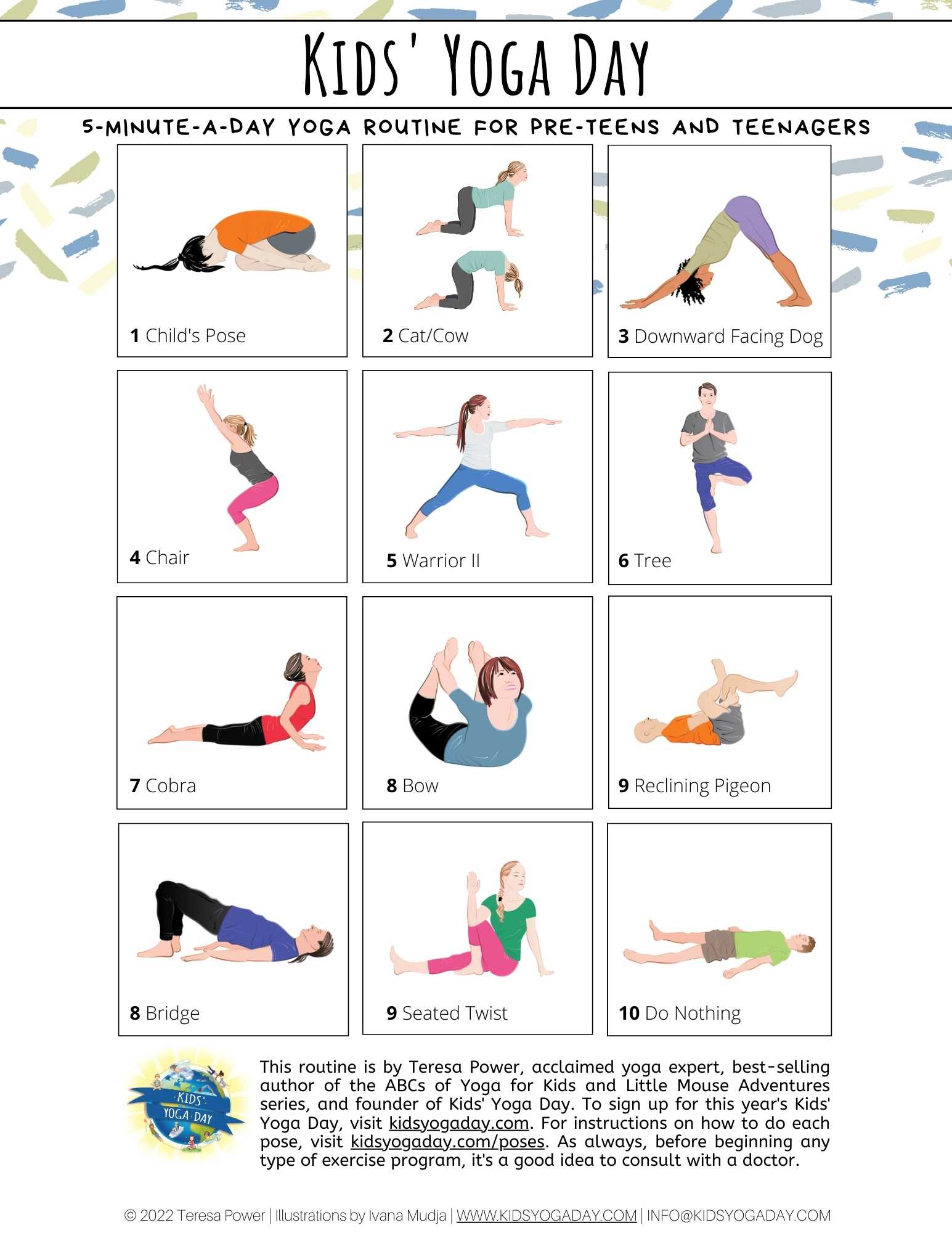Kids' Yoga Day Teen and Pre-Teen Routine