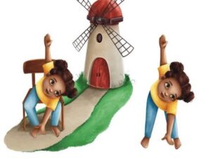 Windmill Kids' Yoga Pose - Adaptive