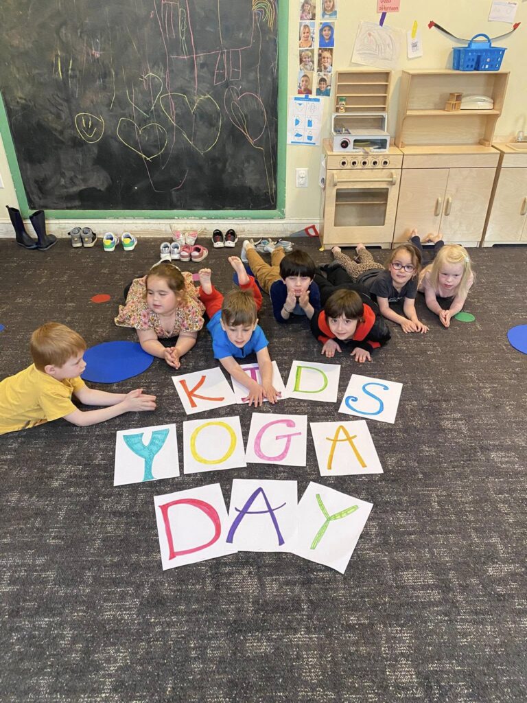 Participating in Kids' Yoga Day - Havertown, PA