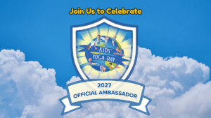 2027 Kids Yoga Day FB Event Badge without Date 2025 KYD - FB Event Cover Ambassador with Date