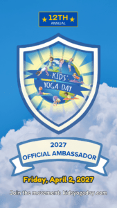 KYD 2027 Ambassador Badge Insta 10th Kids' Yoga Day Logo